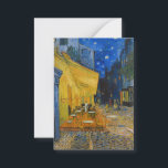 Vincent van Gogh - Cafe Terrace bij nacht Notitiekaartje<br><div class="desc">Cafe Terrace on the Place du Forum at Night - Vincent van Gogh,  1888</div>