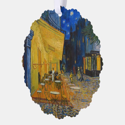 Vincent van Gogh - Cafe Terrace bij nacht Ornament Kaart (Links)