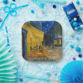 Vincent van Gogh - Cafe Terrace bij nacht Papieren Bordje (Feest)