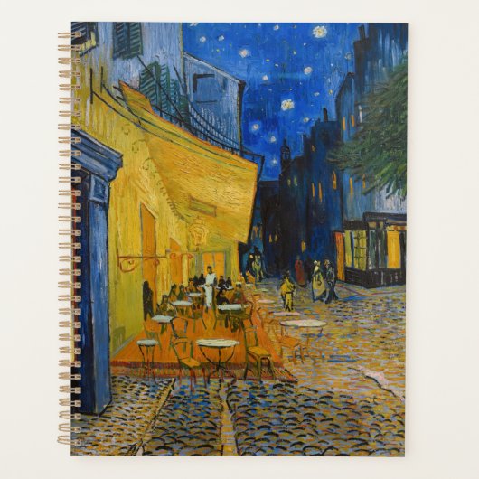 Vincent van Gogh - Cafe Terrace bij nacht Planner (Voorkant)