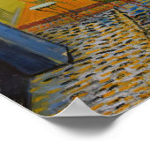 Vincent van Gogh - Cafe Terrace bij nacht Poster (Hoek)