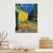 Vincent van Gogh Cafe Terrace bij nacht Poster (Keuken)
