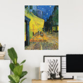 Vincent van Gogh Cafe Terrace bij nacht Poster (Thuiskantoor)