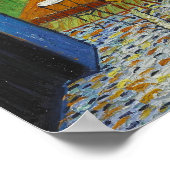 Vincent Van Gogh, Cafè Terrace bij nacht Poster (Hoek)