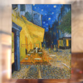 Vincent van Gogh - Cafe Terrace bij nacht Raamsticker (Vel 2)