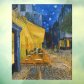 Vincent van Gogh - Cafe Terrace bij nacht Raamsticker (Vel 3)