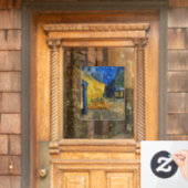 Vincent van Gogh - Cafe Terrace bij nacht Raamsticker (Huis Deur)