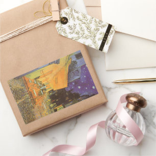 Vincent van Gogh - Cafe Terrace bij nacht Rechthoekige Sticker