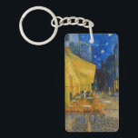 Vincent van Gogh - Cafe Terrace bij nacht Sleutelhanger<br><div class="desc">Cafe Terrace on the Place du Forum at Night - Vincent van Gogh,  1888</div>