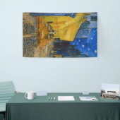 Vincent van Gogh - Cafe Terrace bij nacht Spandoek (Beurs)