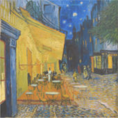 Vincent van Gogh - Cafe Terrace bij nacht Sticker (Voorkant)