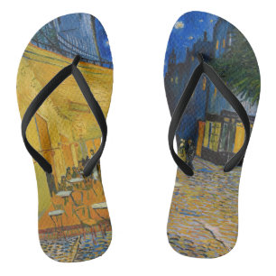Vincent van Gogh - Cafe Terrace bij nacht Teenslippers