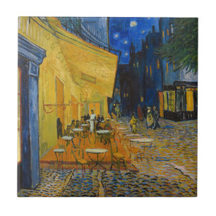 Vincent van Gogh - Cafe Terrace bij nacht Tegeltje