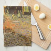 Vincent van Gogh - Cafe Terrace bij nacht Theedoek (Quarter Fold)