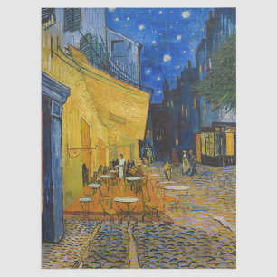 Vincent van Gogh - Cafe Terrace bij nacht Tissuepapier