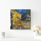 Vincent van Gogh - Cafe Terrace bij nacht Vierkante Klok (Huis)