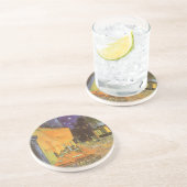 Vincent van Gogh - Cafe Terrace bij nacht Zandsteen Onderzetter (Zijkant)