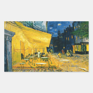 Vincent van Gogh Cafe Terrace, Place du Forum Rechthoekige Sticker