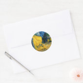 Vincent van Gogh | Cafe Terrace, Place du Forum Ronde Sticker (Envelop)