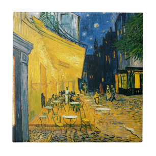 Vincent van Gogh   Cafe Terrace, Place du Forum Tegeltje