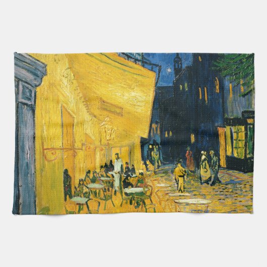 Vincent van Gogh | Cafe Terrace, Place du Forum Theedoek (Horizontaal)