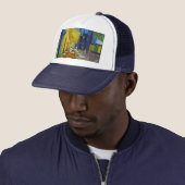 Vincent Van Gogh - Cafe Terrace Trucker Pet (In situ)