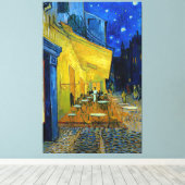Vincent van Gogh Café Terras bij nacht (1888) Canvas Afdruk (Insitu (Houten vloer))