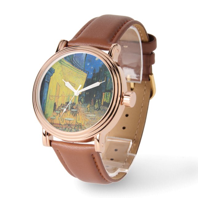 Vincent van Gogh Café Terras 's nachts Horloge (Hoek)