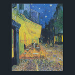 Vincent van Gogh Café Terras 's nachts Poster<br><div class="desc">Stap in de bruisende wereld van Vincent van Gogh's "Café Terrace at Night". Dit betoverende meesterwerk legt de essentie vast van een warme, uitnodigende avond onder de gloed van twinkelende sterren. Van Goghs gedurfde penseelstreken en levendige kleuren brengen de bruisende caféscene tot leven en nodigen de kijkers uit om zich...</div>