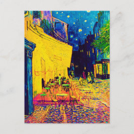 Vincent Van Gogh - Caféterras bij de nacht Pop Art Briefkaart