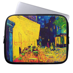 Vincent Van Gogh - Caféterras bij de nacht Pop Art Laptop Sleeve