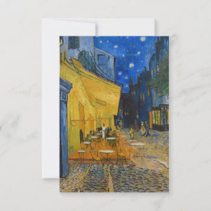 Vincent van Gogh - Caféterras bij nacht Bedankkaart