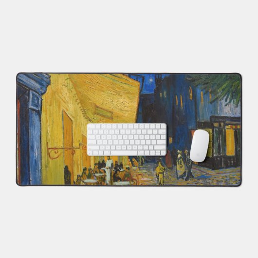 Vincent van Gogh - Caféterras bij nacht Bureaumat (Keyboard & Muis)