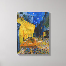 Vincent van Gogh - Caféterras bij nacht Canvas Afdruk