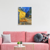 Vincent van Gogh - Caféterras bij nacht Canvas Afdruk (Insitu (Woonkamer))