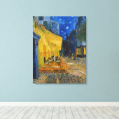 Vincent van Gogh - Caféterras bij nacht Canvas Afdruk (Insitu (Houten vloer))