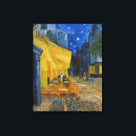 Vincent van Gogh - Caféterras bij nacht Canvas Afdruk<br><div class="desc">Caféterras op het Place du Forum bij nacht - Vincent van Gogh,  1888</div>