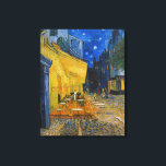 Vincent van Gogh - Caféterras bij nacht Canvas Afdruk<br><div class="desc">Caféterras op het Place du Forum bij nacht - Vincent van Gogh,  1888</div>