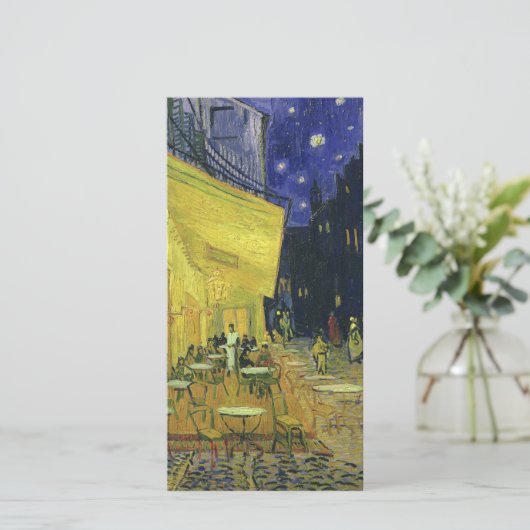 Vincent van Gogh - Caféterras bij nacht Feestdagenkaart (Staand voorkant)