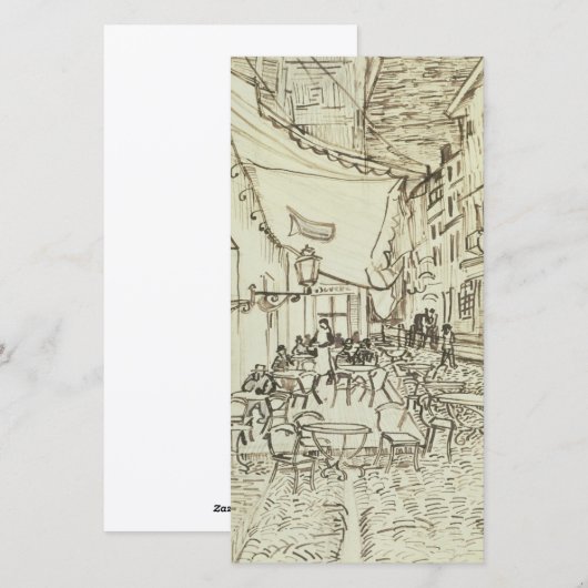 Vincent van Gogh - Cafeterras bij nacht Feestdagenkaart (Voorkant / Achterkant)