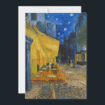 Vincent van Gogh - Caféterras bij nacht Kaart<br><div class="desc">Caféterras op het Place du Forum bij nacht - Vincent van Gogh,  1888</div>