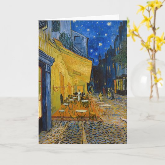 Vincent van Gogh - Caféterras bij nacht Kaart (Gele Bloem)