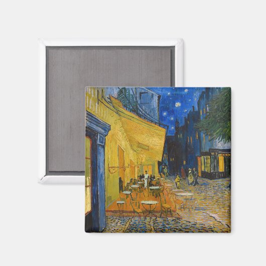 Vincent van Gogh - Caféterras bij nacht Magneet (Voorkant / Achterkant)