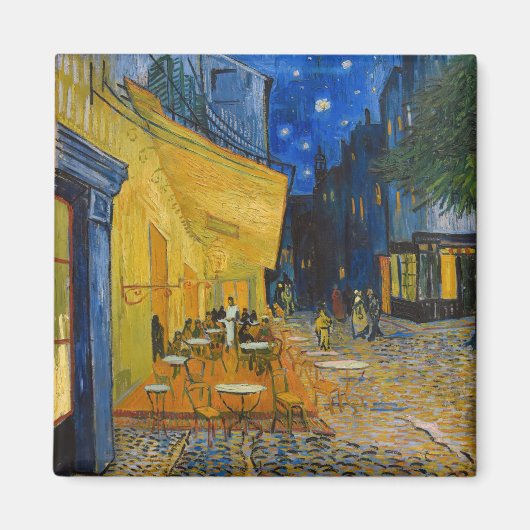 Vincent van Gogh - Caféterras bij nacht Magneet (Voorkant)