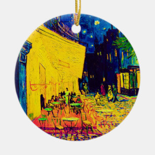 Vincent Van Gogh - Caféterras bij Nacht Pop Art Keramisch Ornament