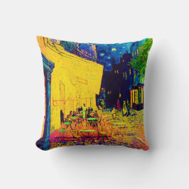 Vincent Van Gogh - Caféterras bij Nacht Pop Art Kussen