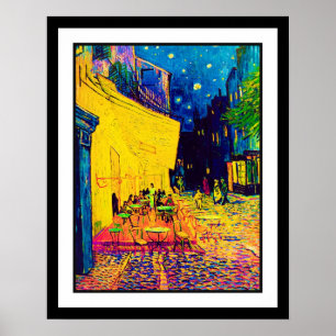 Vincent Van Gogh - Caféterras bij Nacht Pop Art Poster