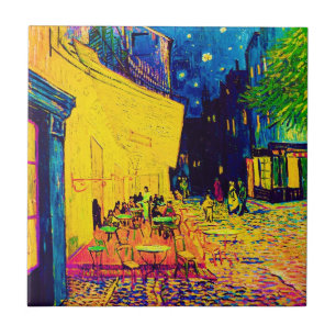 Vincent Van Gogh - Caféterras bij Nacht Pop Art Tegeltje