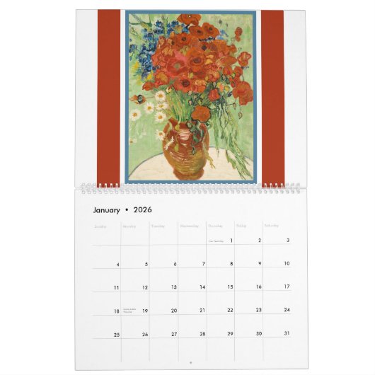 VINCENT VAN GOGH Calendar Kalender (Jan 2026)