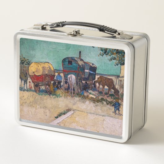 Vincent Van Gogh - Caravans, zigeunerkamp bij Arle (Voorkant)